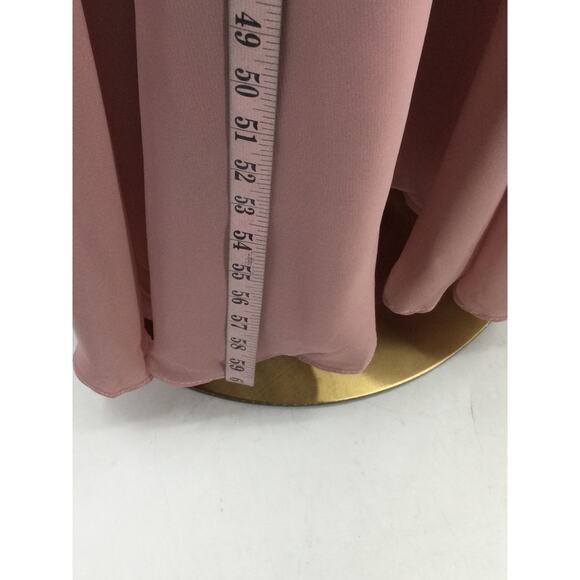 AW BRIDAL BRIDESMAID 6 S Dusty Rose pink Ginny  formal party maxi dress NEW B84 - Picture 5 of 9